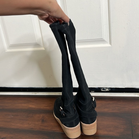 10 Crosby by Derek Lam Edie Boots size 6.5 Suede Equestrian Preppy New - Picture 4 of 11